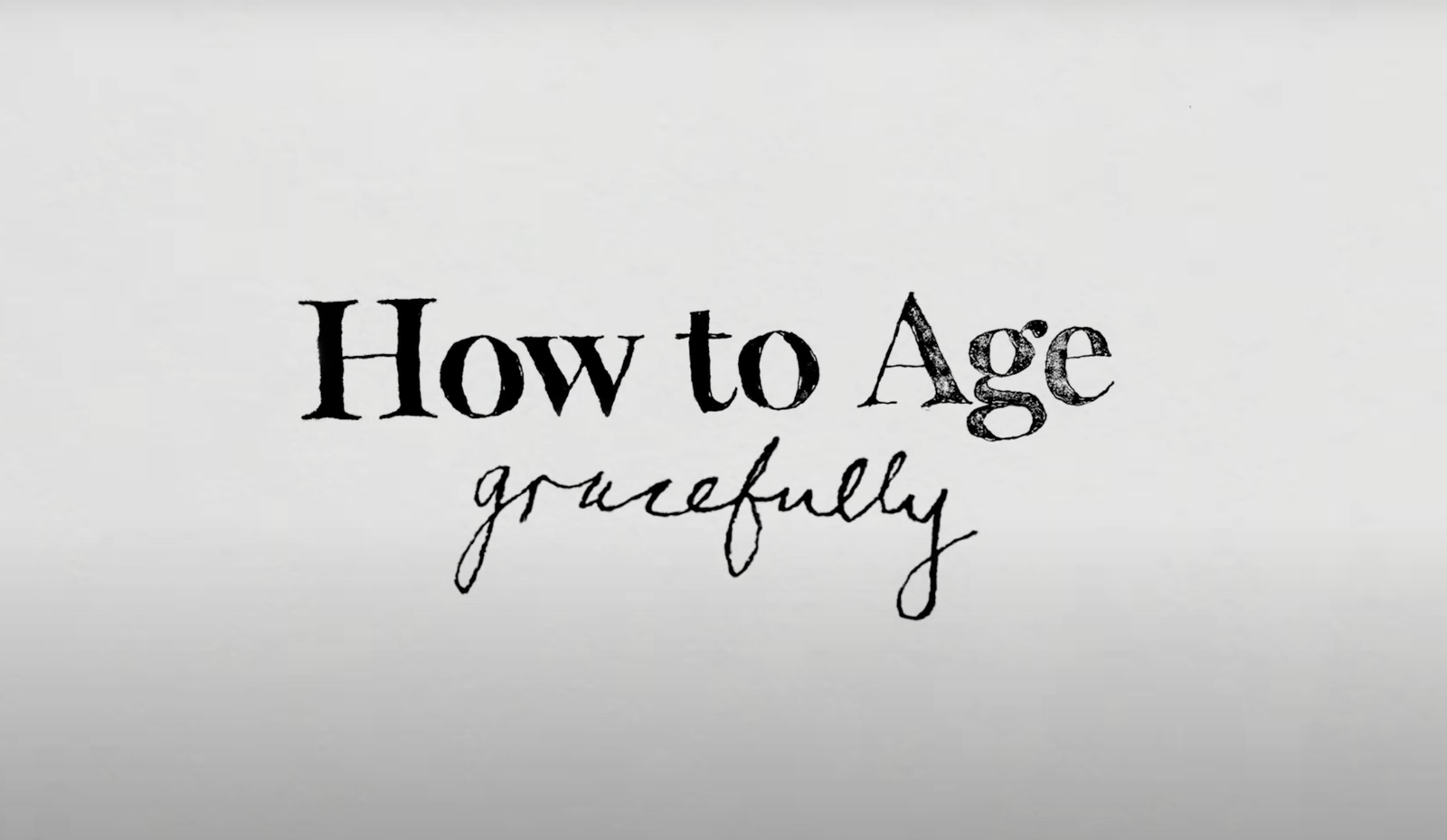 How to Age Gracefully poster